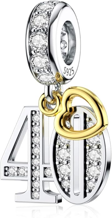 JIAYIQI Birthday Charm — 925 Sterling Silver Pendant Bead, Pandora Compatible