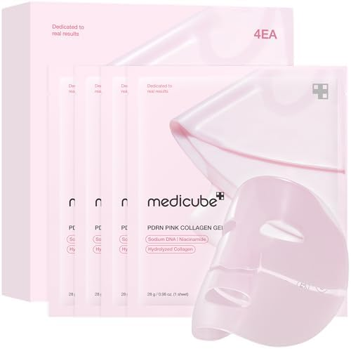 medicube PDRN Pink Collagen Gel Mask – Korean Glass Skin Face Mask
