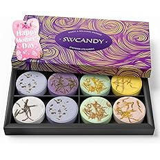 SWCANDY 8-Piece Shower Steamers Aromatherapy Gift Set - Natural Essential Oils Spa Gift for Women