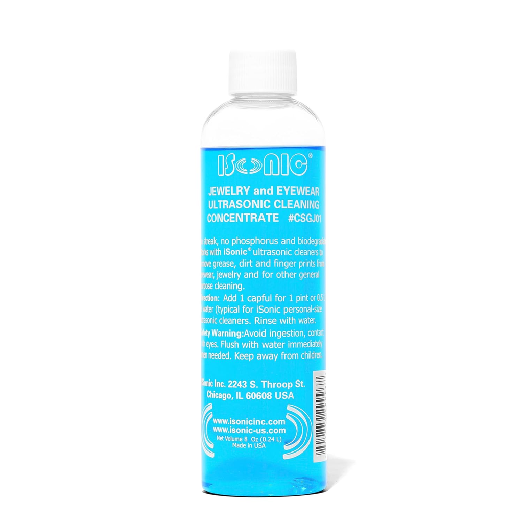 iSonic Ultrasonic Jewelry & Eyeglass Cleaning Solution Concentrate — 8oz