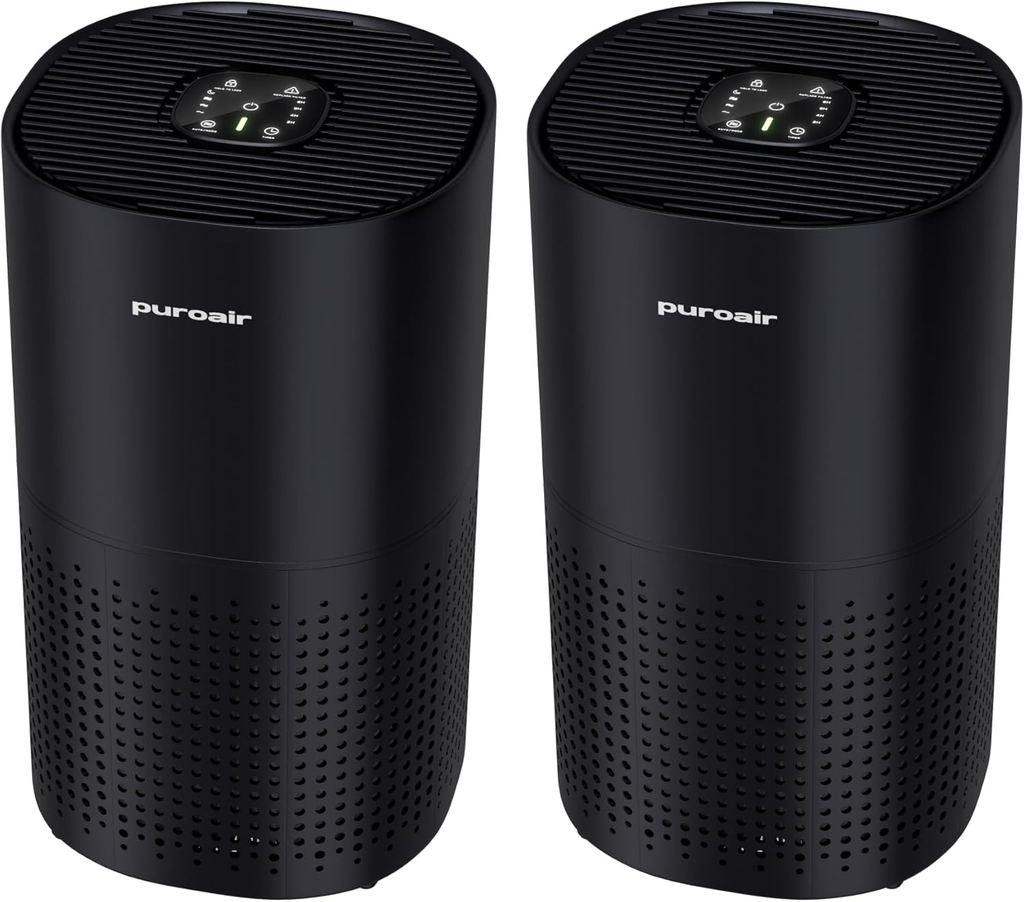PuroAir 240 HEPA Air Purifiers for Home Large Rooms – Covers 1,000 Sq Ft (2-Pack)