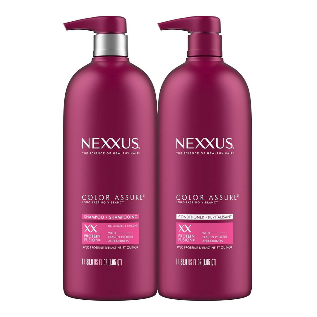 Nexxus Color Assure Shampoo & Conditioner for Color Treated Hair – 33.8 fl oz Each