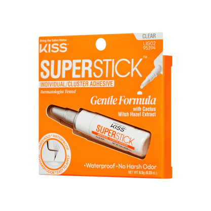 KISS SuperStick Individual/Cluster Lash Adhesive — Clear (6.5g)