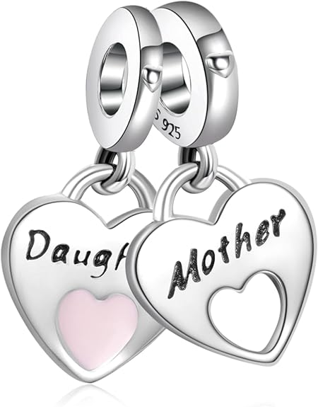 Annmors 925 Sterling Silver Love Heart Charm — Pandora Compatible Dangle Pendant