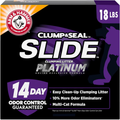 ARM & HAMMER Clump & Seal SLIDE Platinum Cat Litter 18 lbs — 14-Day Odor Control