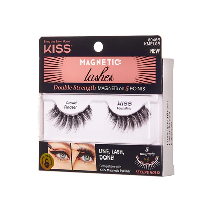 KISS Crowd Pleaser — Magnetic Faux Mink Lashes 16mm