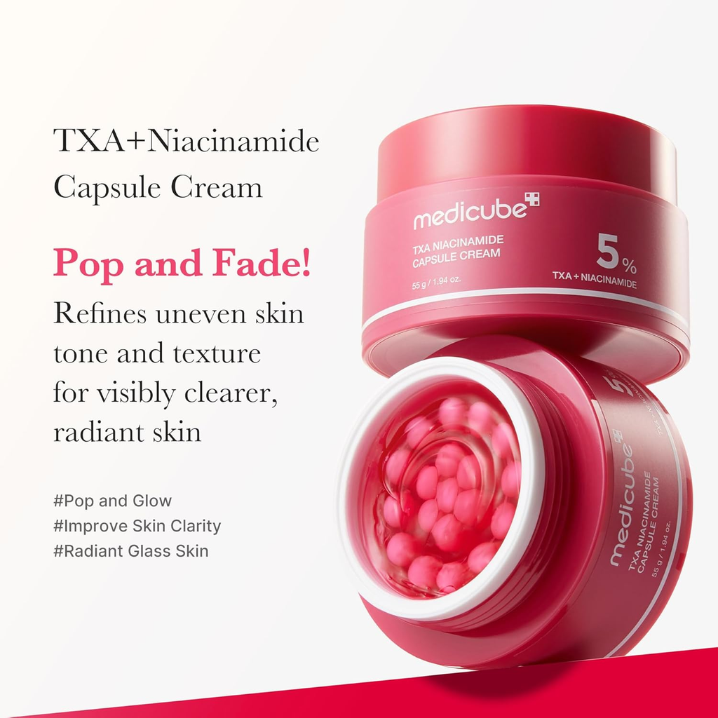 medicube TXA Niacinamide Capsule Cream – Pop & Fade Radiance Moisturizer