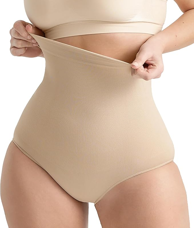 SHAPERMINT High-Waisted Shapewear Tummy Control Shorts for Women