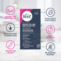 Veet Professional Ready-to-Use Wax Strip Kit – Legs, Body & Bikini Hair Removal