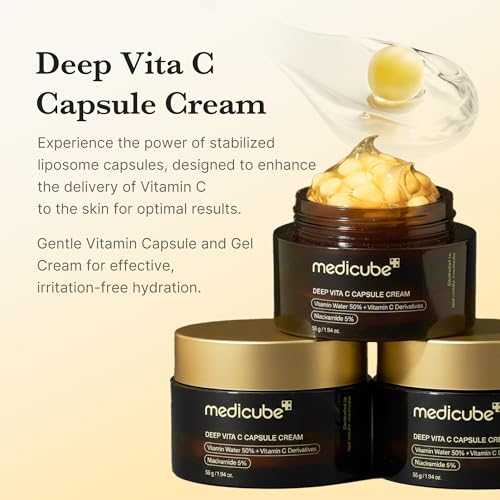 medicube K-Viral Duo – Age-R Booster Pro + Deep Vitamin C Capsule Cream Bundle