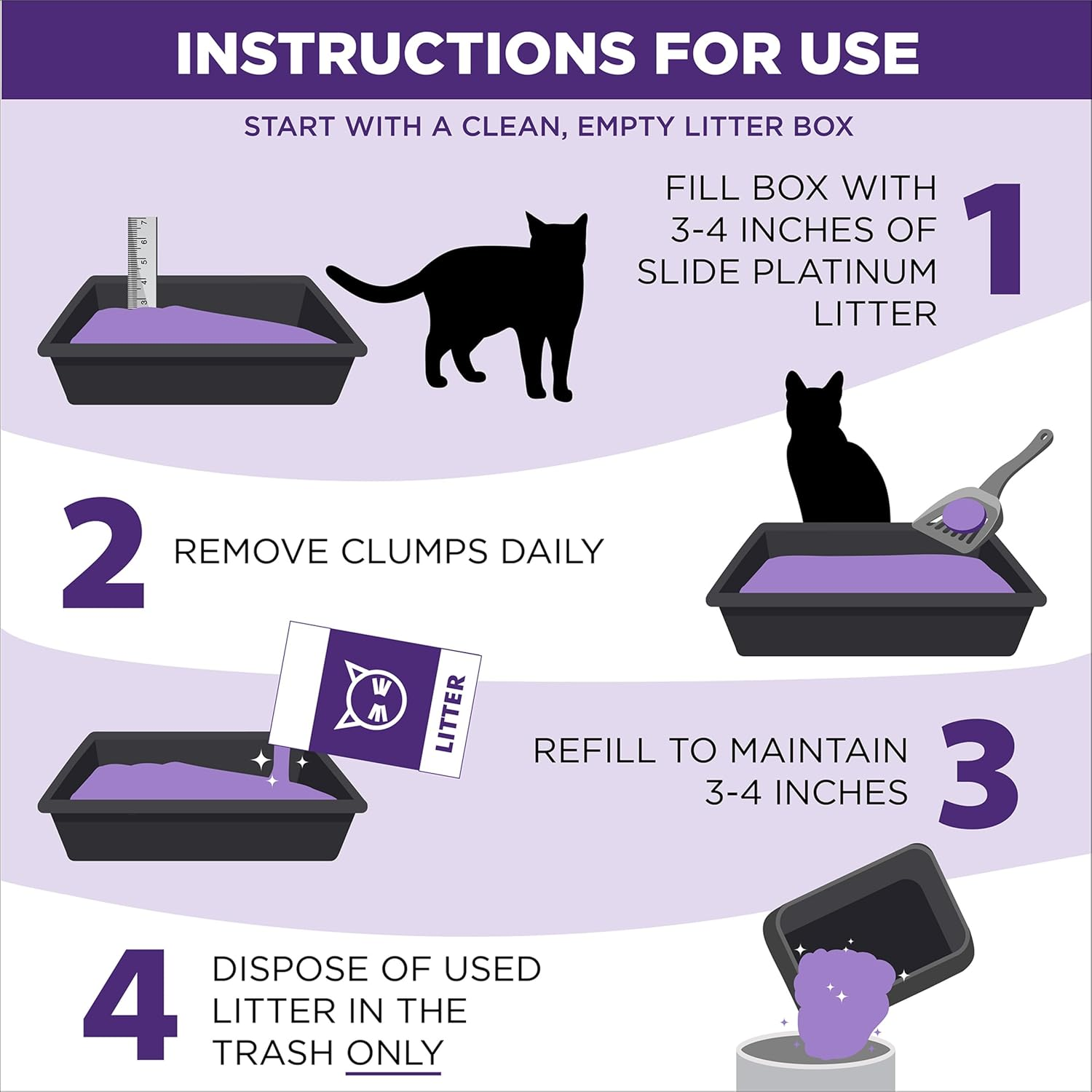ARM & HAMMER Clump & Seal SLIDE Platinum Cat Litter 18 lbs — 14-Day Odor Control
