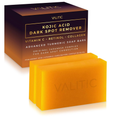 Valitic Kojic Acid Dark Spot Remover Soap Bars – Vitamin C, Retinol, Collagen & Turmeric, Japanese Complex with Hyaluronic Acid & Shea Butter, 2-Pack