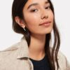Loren Stewart Friendship Safety Pin Earring — White Pearl