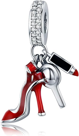 Linorui 925 Sterling Silver Charm — I Love You to the Moon and Back, Pandora Compatible