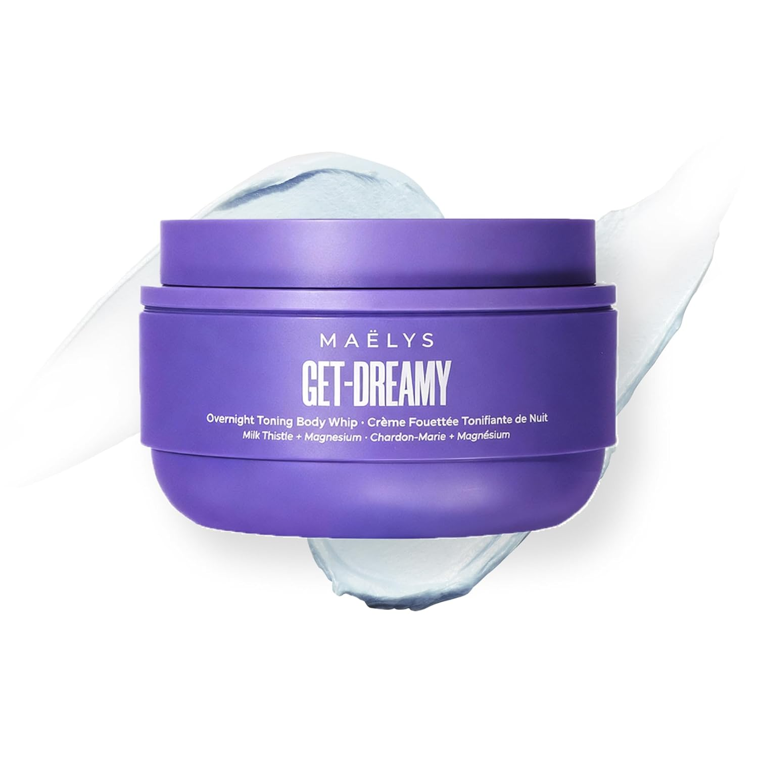MAËLYS GET-DREAMY Overnight Toning Body Whip – Cellulite Cream & Skin Tightening with Milk Thistle + Magnesium, 6.8 fl oz