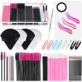 Audab 234 Pcs Disposable Makeup Applicators Kit – Mascara Wands, Lip Brushes, Powder Puffs & More