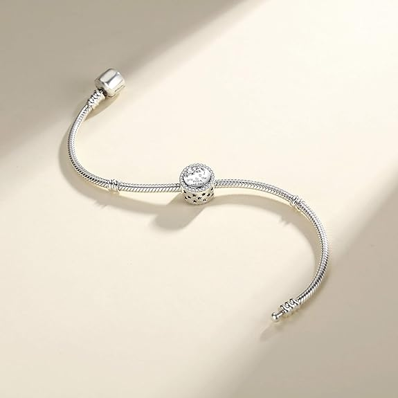 Linorui 925 Sterling Silver Charm — I Love You to the Moon and Back, Pandora Compatible
