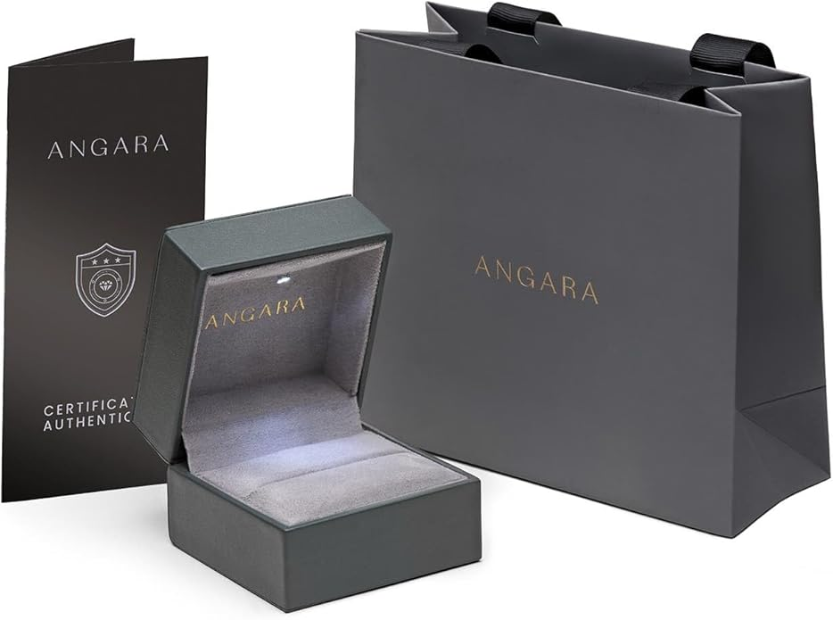 Angara Freshwater Cultured Pearl & Diamond Two Stone Ring — 14K Gold or Silver