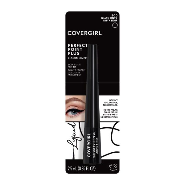 CoverGirl Perfect Point Plus Liquid Eyeliner — Smudge-Proof, Easy-Glide Felt Tip (2.5ml)