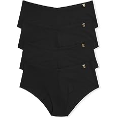 Seamless High Waisted Cheeky Underwear for Women – Wave Edge No Show Ribbed Panties Pack