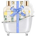 Spa Luxetique 8-Piece Jasmine Spa Gift Basket - Bath & Body Set for Women