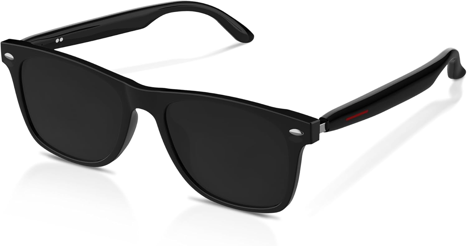 Bluetooth Smart Glasses with Open Ear Speaker — Hands-Free Calls, Voice Assistant, 8H Playback, UV400 Polarized