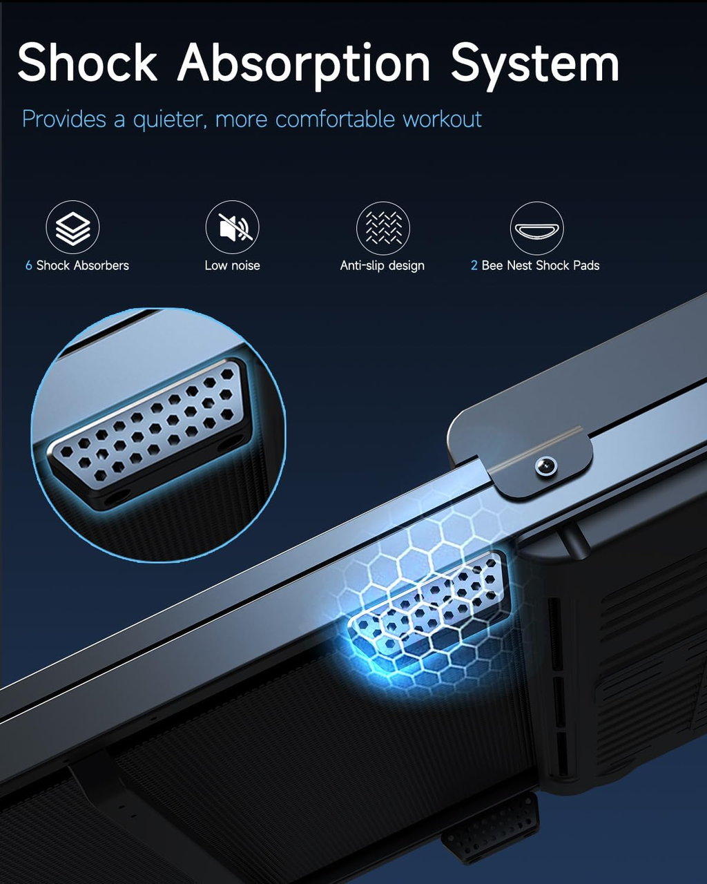 Buztrio Walking Pad Treadmill — Under Desk Portable Mini Treadmill with Remote & Adjustable Speed
