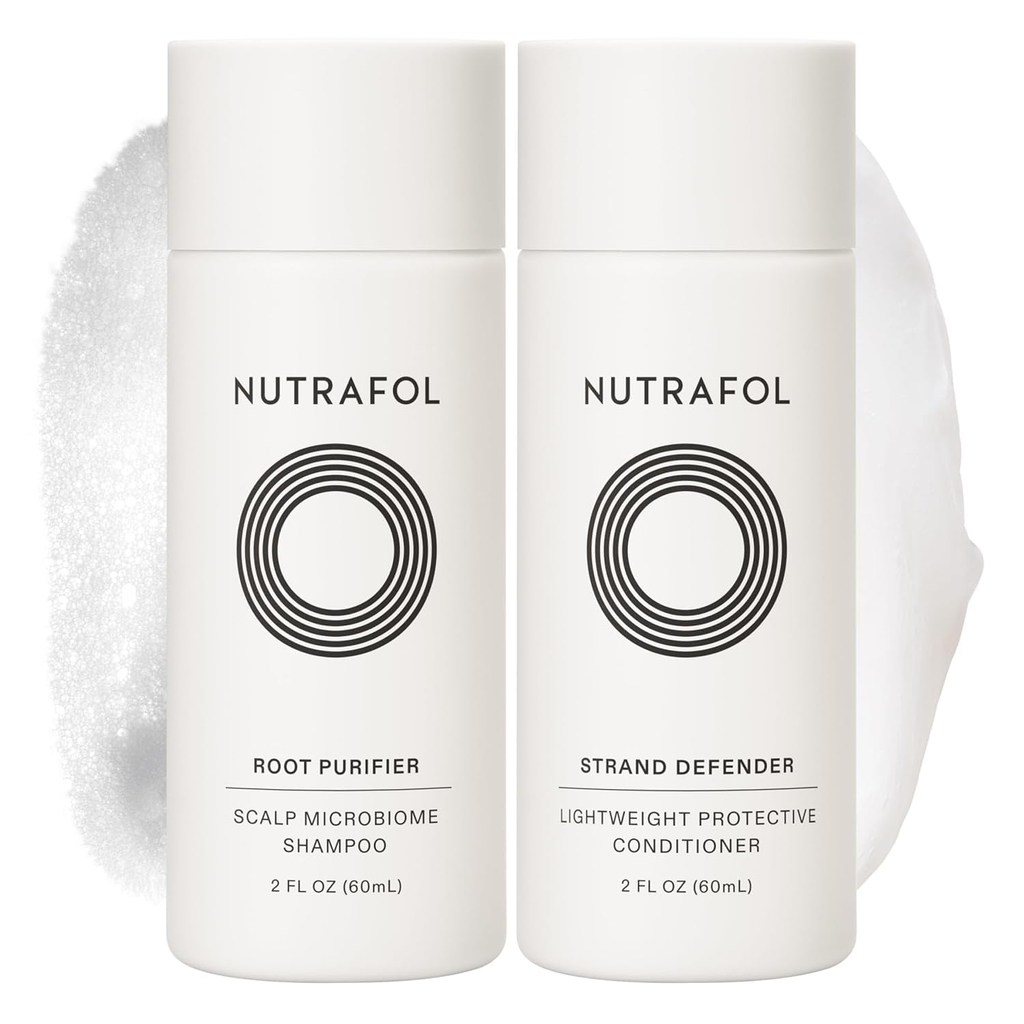 Nutrafol Root Purifier Shampoo & Strand Defender Conditioner Set – 2 fl oz Each