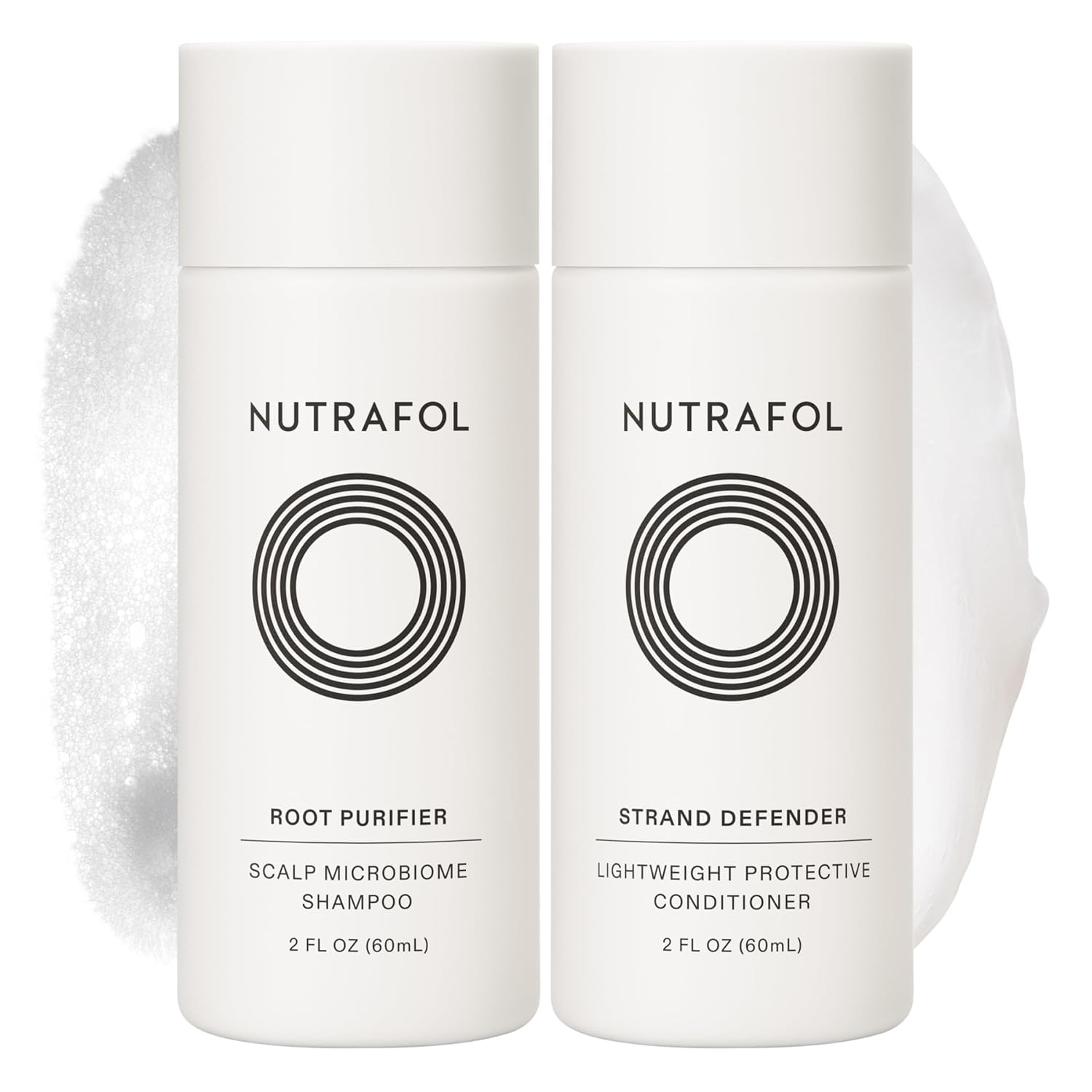 Nutrafol Root Purifier Shampoo & Strand Defender Conditioner Set – 2 fl oz Each