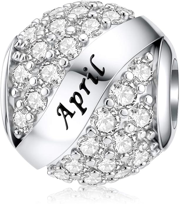 JIAYIQI Birthday Charm — 925 Sterling Silver Pendant Bead, Pandora Compatible
