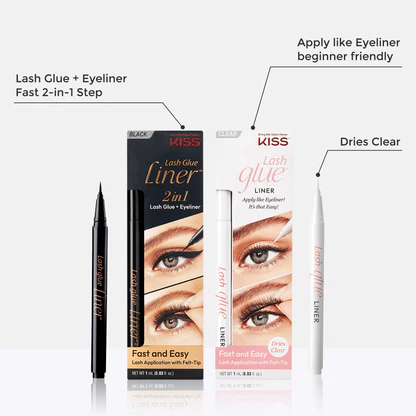 KISS Lash GLUEliner — Clear Felt-Tip Lash Glue Liner