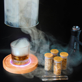 NOBLESIP Cocktail & Food Smoker Kit — Smoky Crown Glass Dome, LED Coaster & Wood Base, 4 Wood Chip Flavors