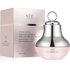 Ycz Electric Massage Eye Cream - 2-in-1 Firming Under Eye Moisturizer for Dark Circles & Fine Lines