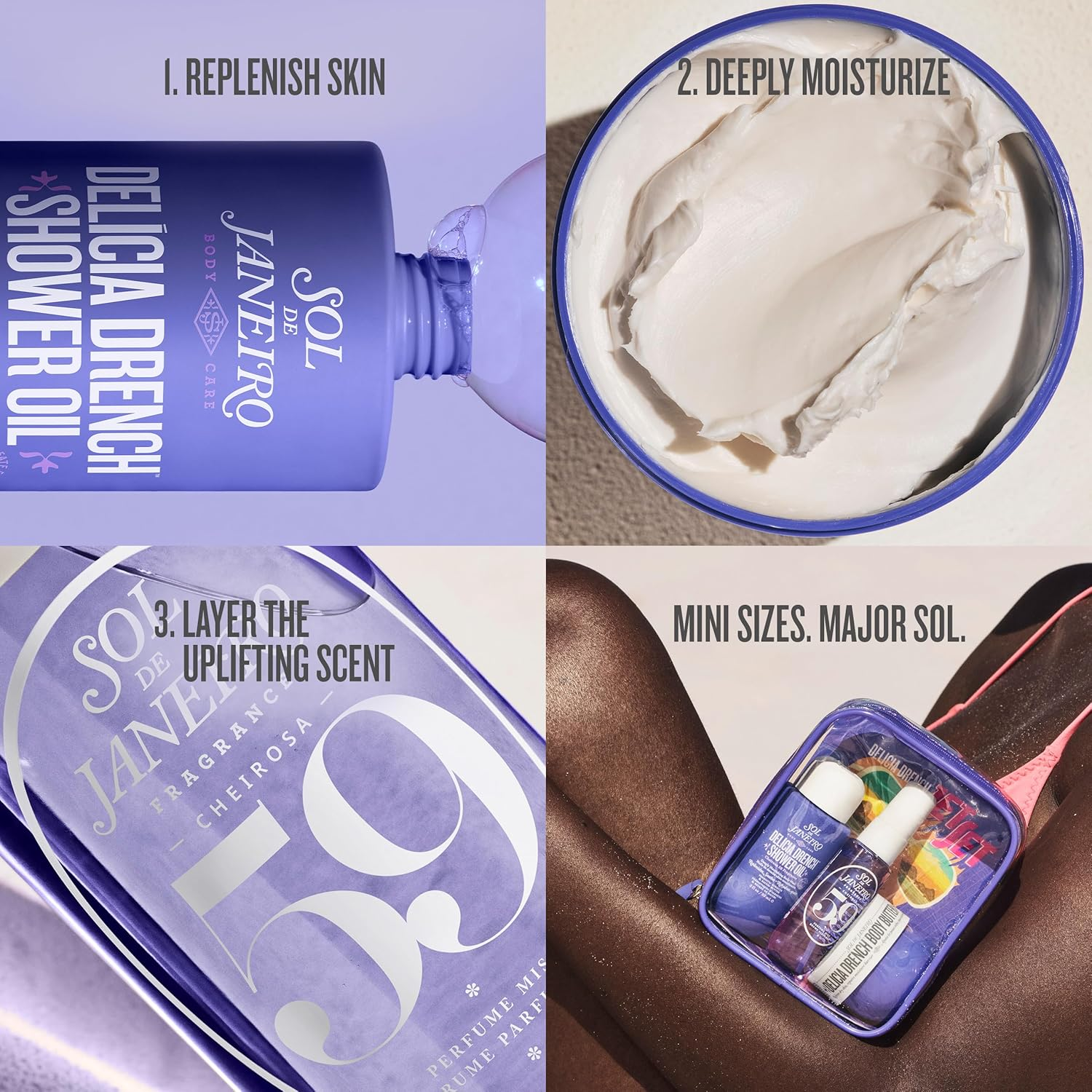 Sol de Janeiro Delicia Drench Jet Set — Travel Shower Kit