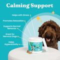 Solid Gold Calming Chews for Dogs - Melatonin Support for Stress & Anxiety Relief - Bacon Flavor 120ct