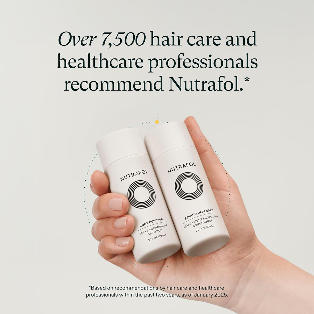 Nutrafol Root Purifier Shampoo & Strand Defender Conditioner Set – 2 fl oz Each