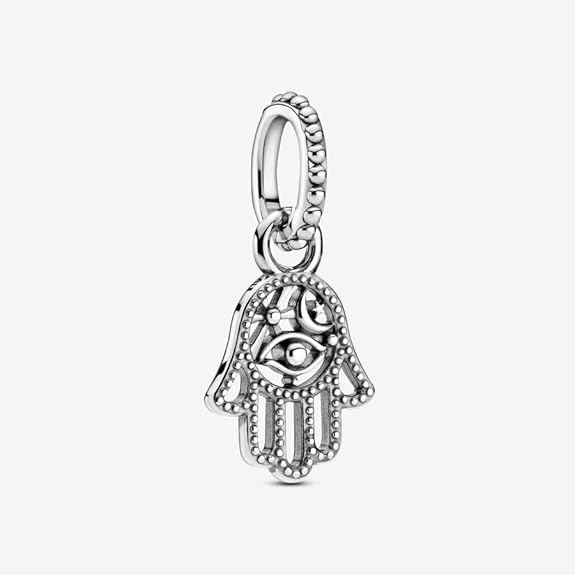 PANDORA Hamsa Hand Dangle Charm — Sterling Silver, Moments Compatible