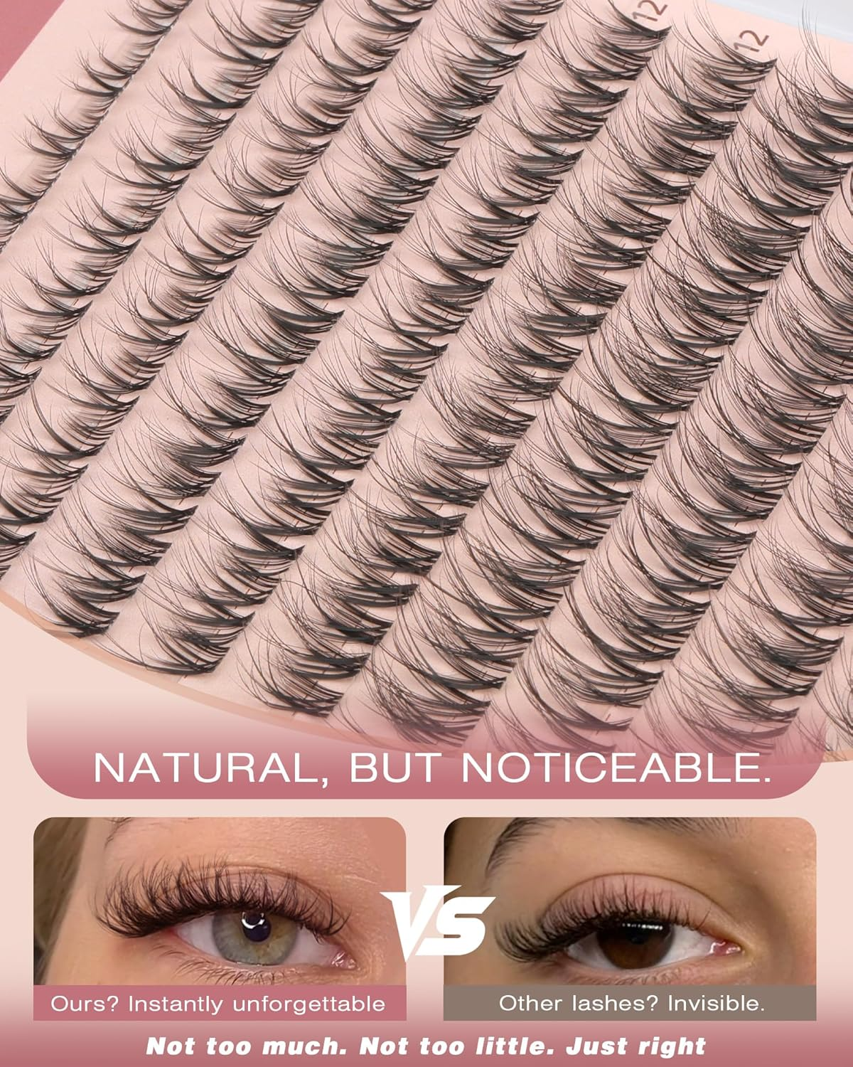 Spider Lash Clusters Kit — Wispy Fluffy DIY Eyelash Extensions with Bond & Seal by TNFVLONEINS