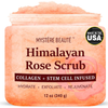 MYSTÉRE BEAUTÉ Himalayan Rose Salt Body Scrub with Collagen & Rose Oil - 12 oz