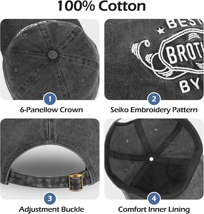 "Best Son By Par" Funny Embroidered Baseball Cap — Gift for Son, Dad, Husband, Grandpa & More
