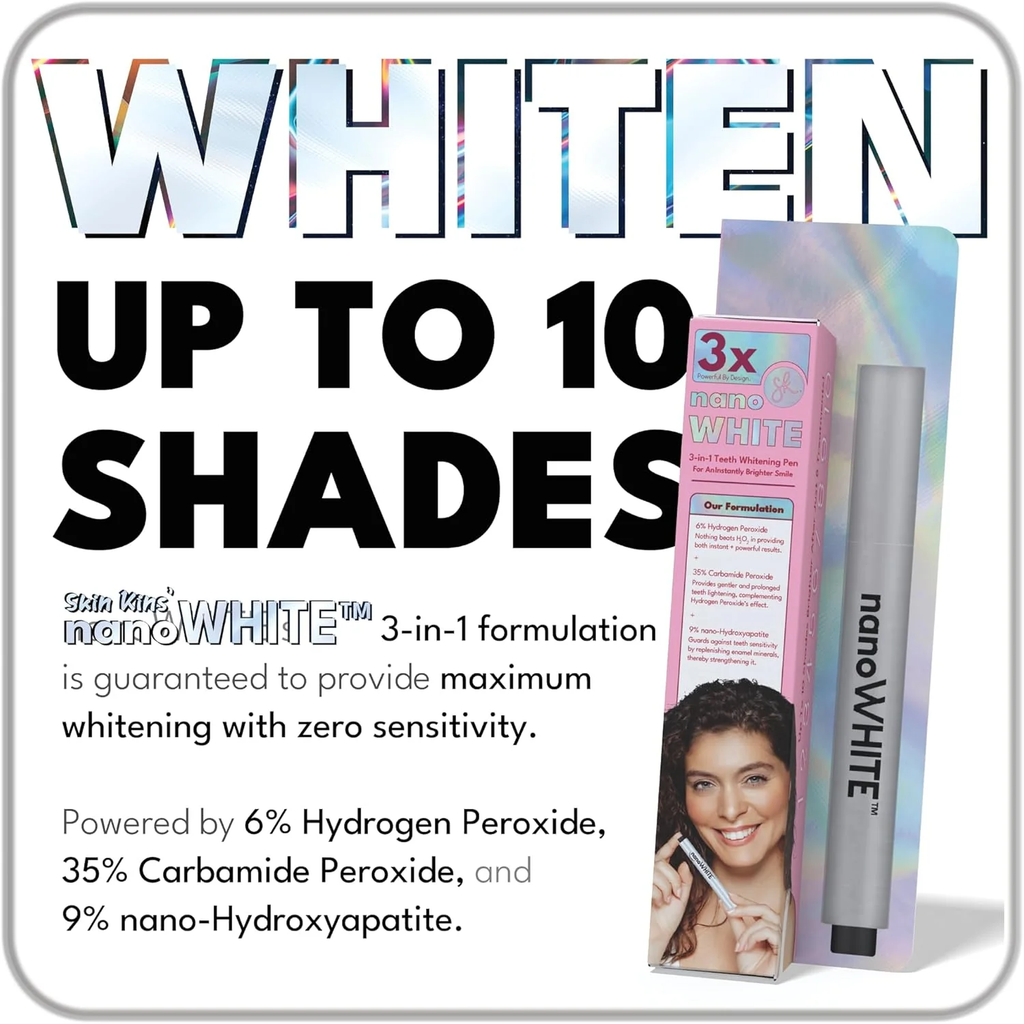 Skin Kins nanoWHITE™ 3-in-1 Professional Teeth Whitening Pen